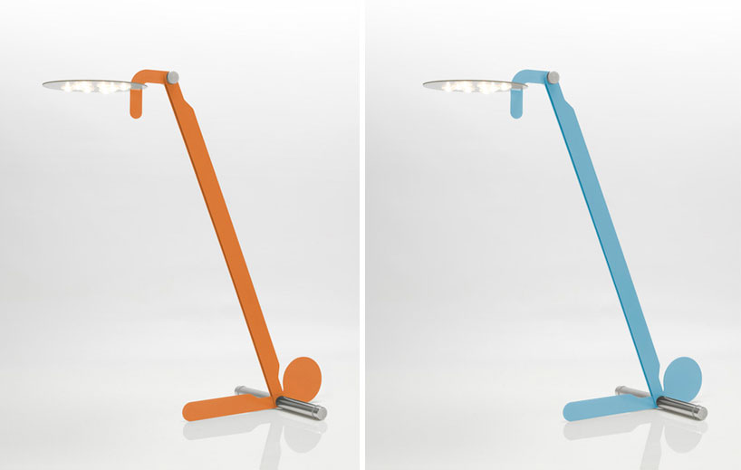 illuministi-gru-lamp-designboom04 illuministi emphasizes flexibility with swiveling gru lamp