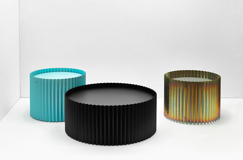 flatpack ondulé coffee tables by jan plechac + henry wielgus
