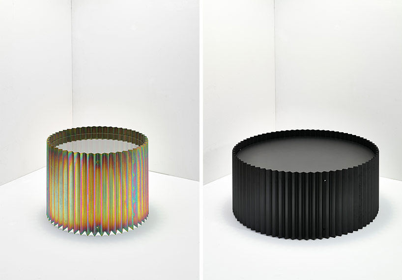 flatpack ondulé coffee tables by jan plechac + henry wielgus