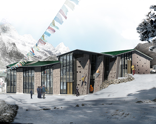 the khumbu climbing school emerges from the base of mt everest