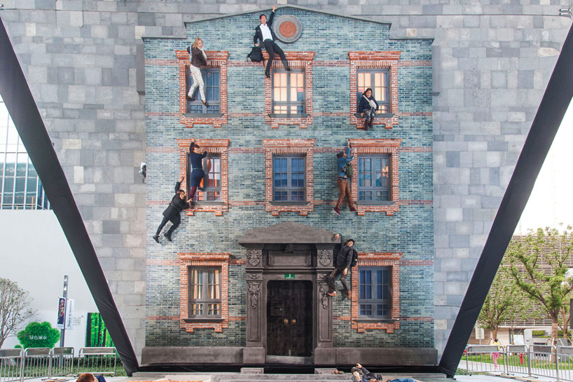 leandro erlich takes his optical illusions to shanghai