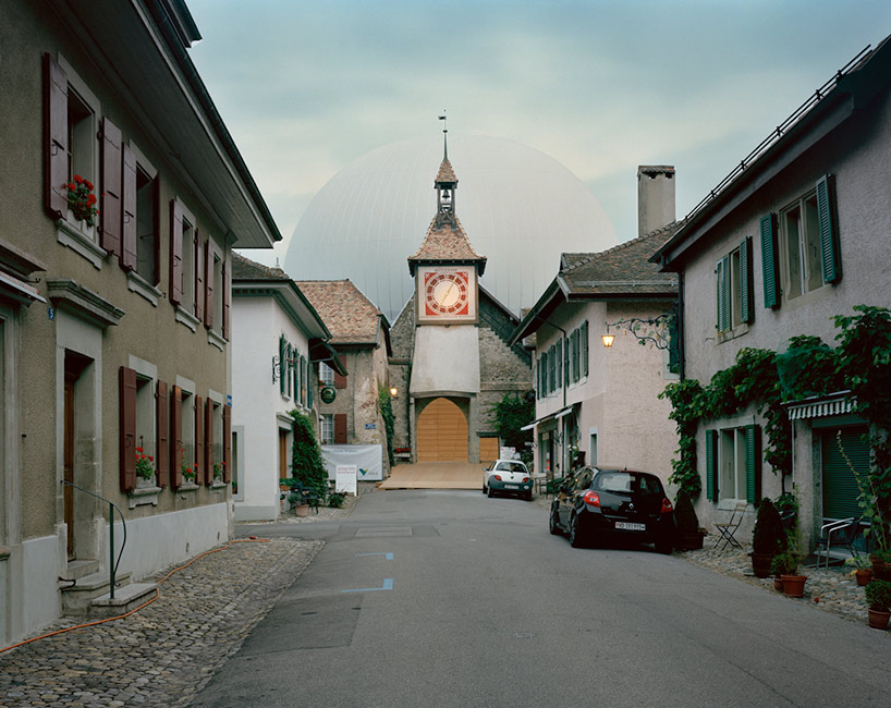 luna by alice studio hovers over an outdoor theater