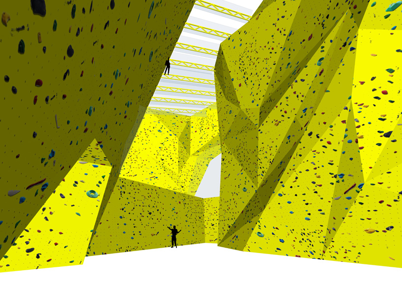 MARS architects proposes walltopia climbing hall in bulgaria