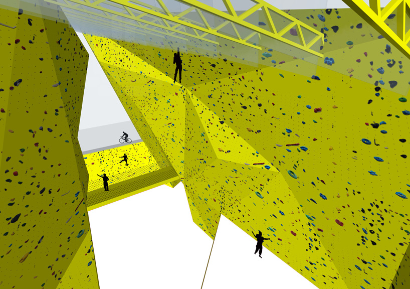 MARS architects proposes walltopia climbing hall in bulgaria