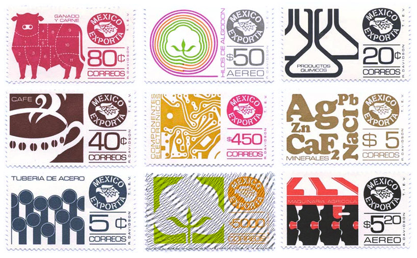 México Exporta Stamps By Rafael Davidson At Mufi 0050