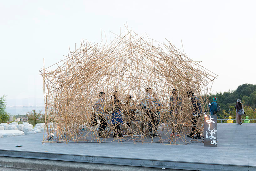 naoya matsumoto uses reed to construct enchanting yoshi bar