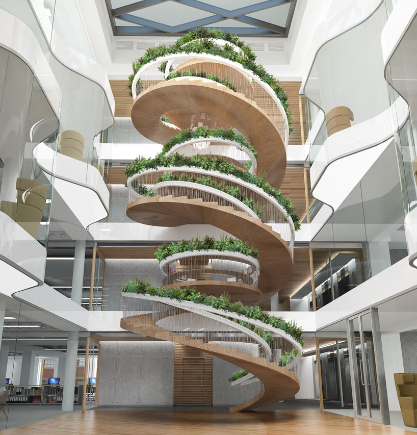 the living staircase by paul cocksedge functions as a garden