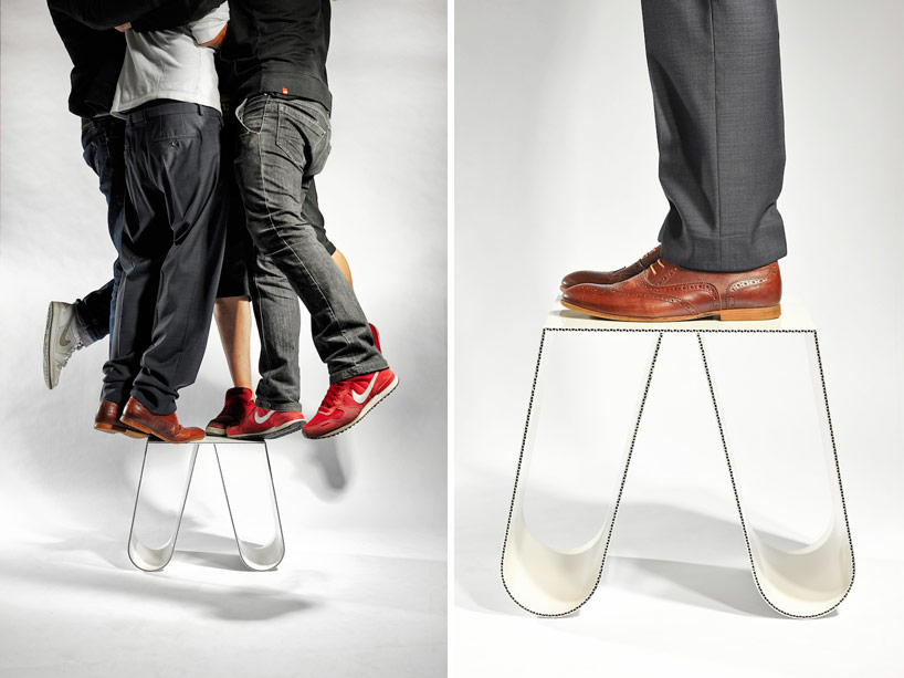 philipp kaefer molds no cardboard corrugated metal table