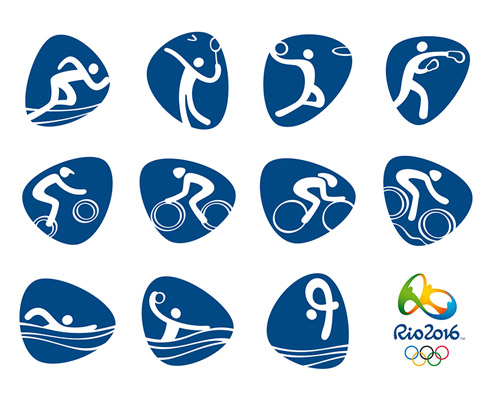 rio 2016 olympics pictograms