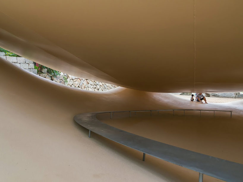 ryue nishizawa places fukita pavilion amongst the trees