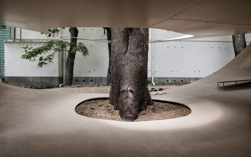 ryue nishizawa places fukita pavilion amongst the trees