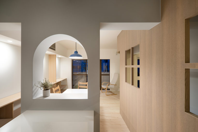 sinato reorganizes tama N apartment with interior facade