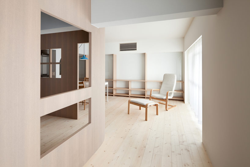 sinato reorganizes tama N apartment with interior facade