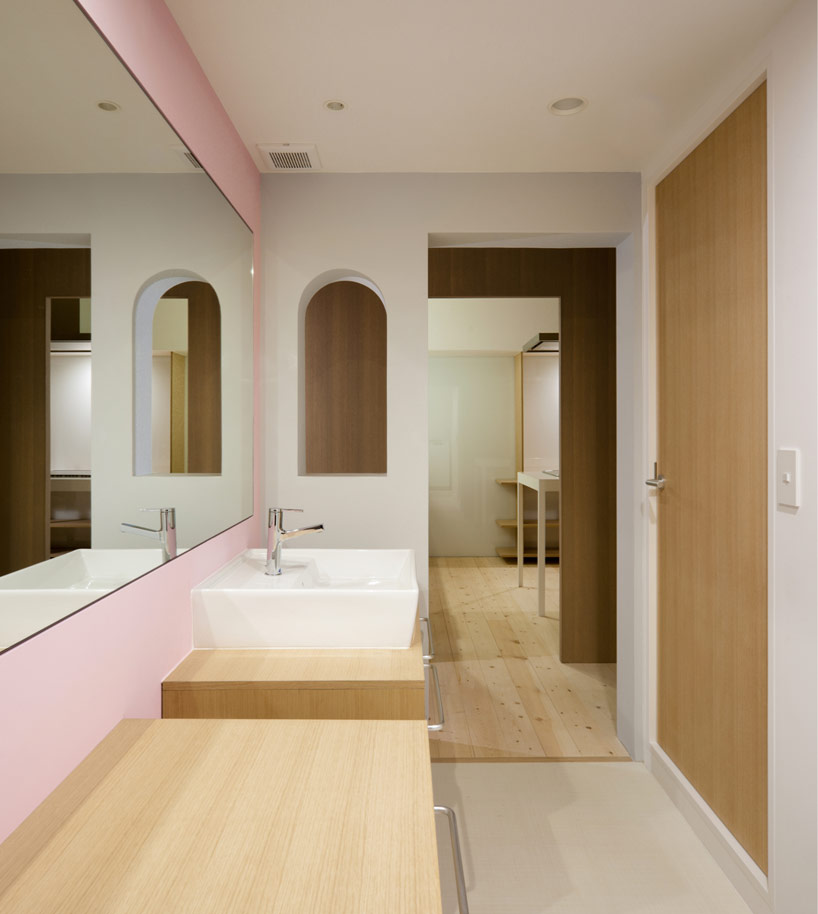 sinato reorganizes tama N apartment with interior facade