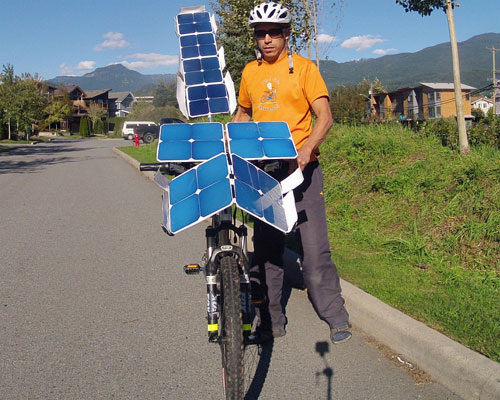 thekpv powers solarcross e bike to operate without batteries