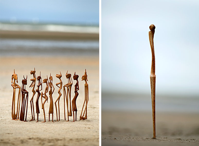 toni kanwa hand carves 1000 needle-sized wooden sculptures 