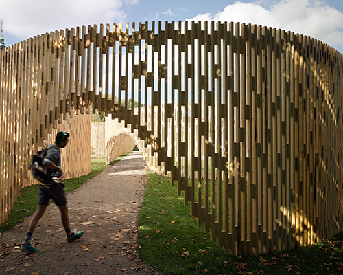 FABRICations reinterprets the classical order with trylletromler pavilion in denmark