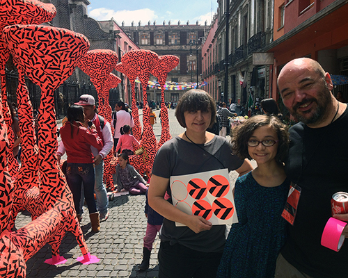 mexico city seating installation by el ultimo grito