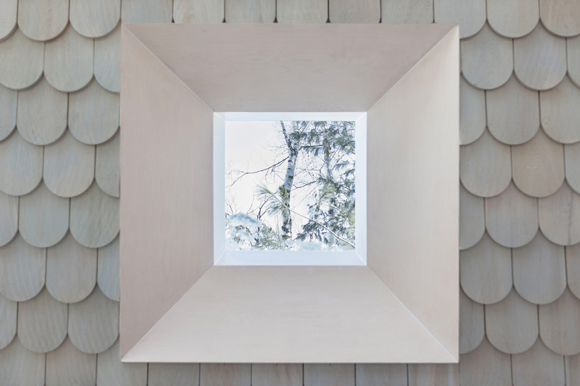 uufie reinterpret tree house in canadian lake cottage 