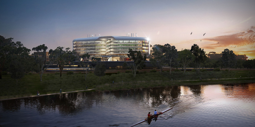 woods bagot SAHMRI designboom woods bagot clads SAHMRI in articulated transparent facade
