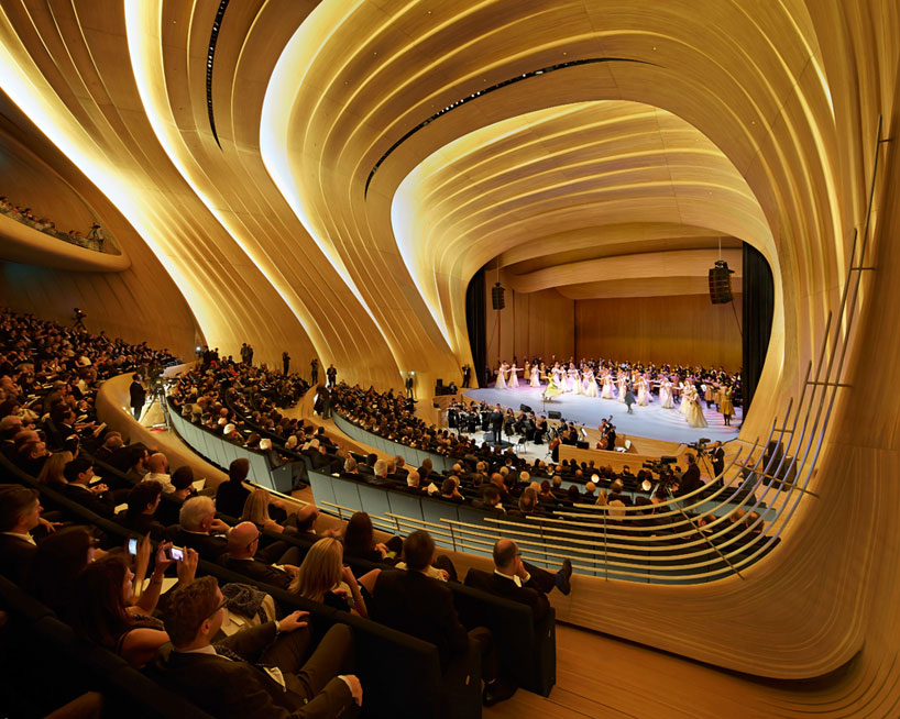 new images of heydar aliyev center by zaha hadid