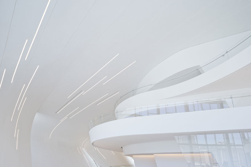 new images of heydar aliyev center by zaha hadid