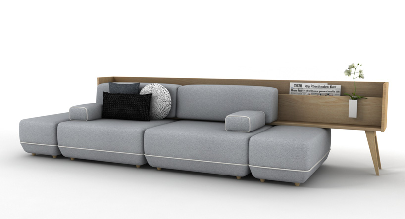 vitale designs reconfigurable two BE sofa for KOO international