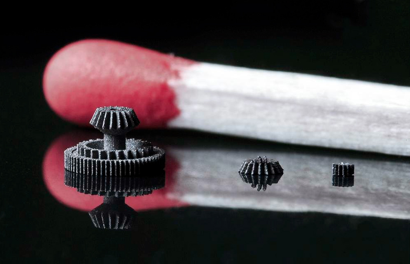 nano-scale 3D printed metal parts with sintering