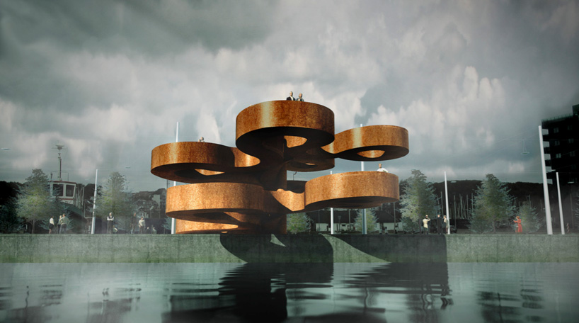 watch flower by bjarke ingels group forms 3D promenade