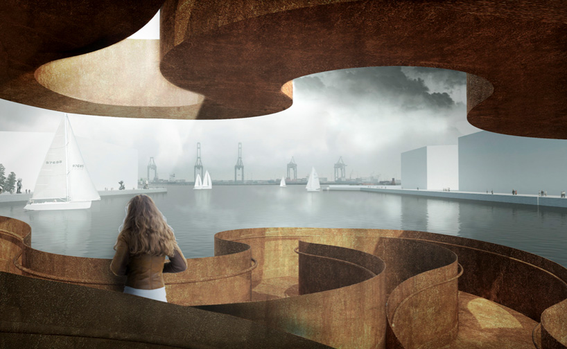 watch flower by bjarke ingels group forms 3D promenade 