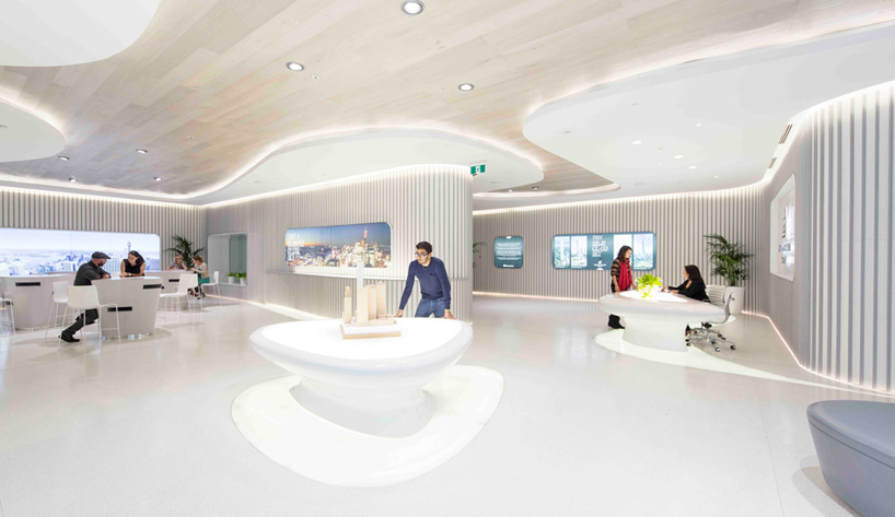 LAVA + PTW architects craft fluid greenland centre display suite