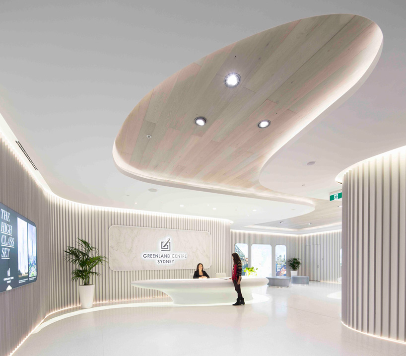 LAVA + PTW architects craft fluid greenland centre display suite