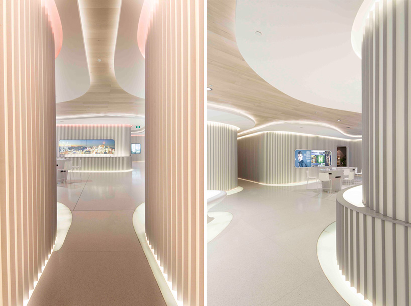 LAVA + PTW architects craft fluid greenland centre display suite