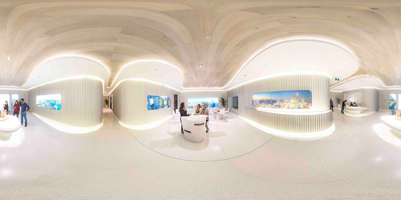 LAVA + PTW architects craft fluid greenland centre display suite