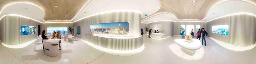 LAVA + PTW architects craft fluid greenland centre display suite