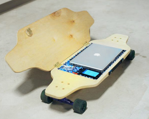 briefskate safely stores your belongings while you cruise