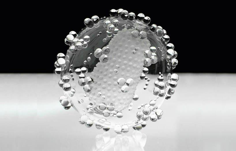 delicate glass sculptures of deadly viruses by luke jerram