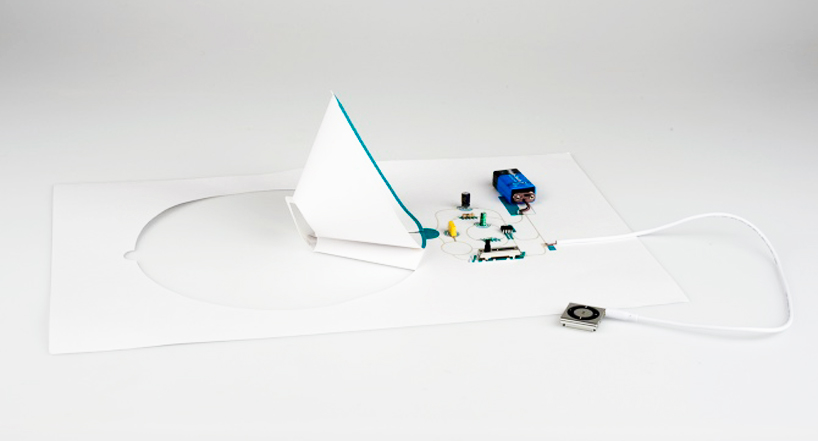 conductive electronic paper speakers by coralie gourguechon