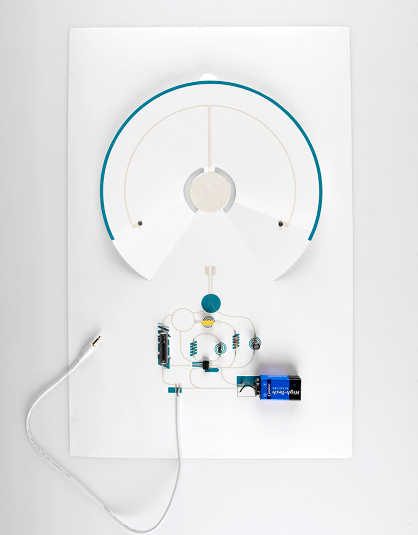 conductive electronic paper speakers by coralie gourguechon