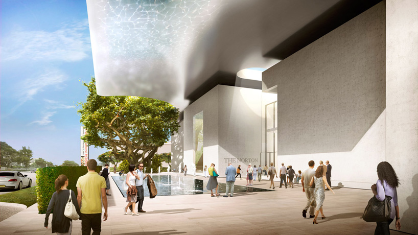 foster + partners develop expansion of norton museum of art
