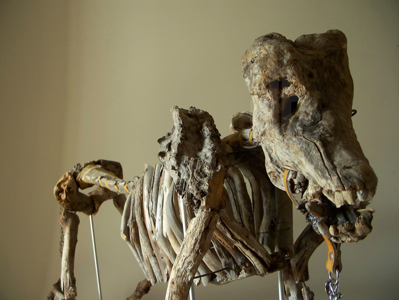 giovanni longo recovers wood to form fragile skeletons series