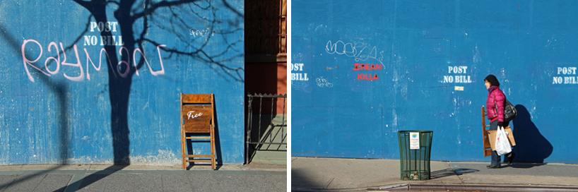 gregoire abrial releases bright friday furniture onto NY streets