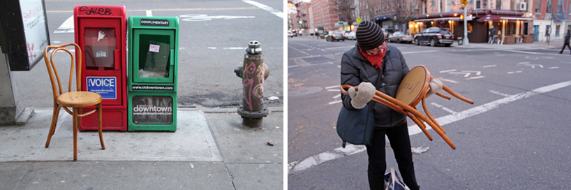 gregoire abrial releases bright friday furniture onto NY streets