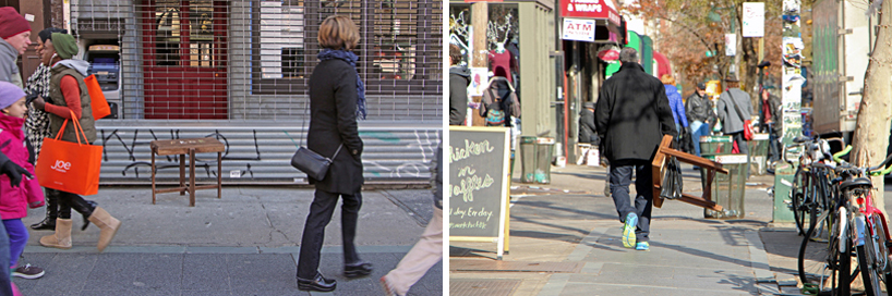 gregoire abrial releases bright friday furniture onto NY streets