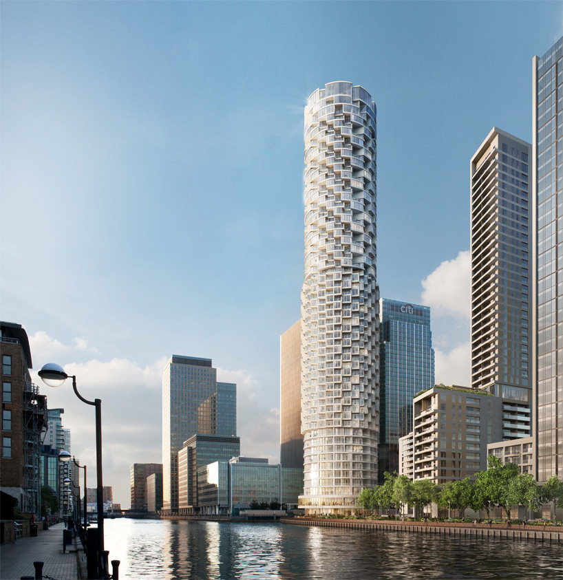 herzog & de meuron design residential tower for canary wharf