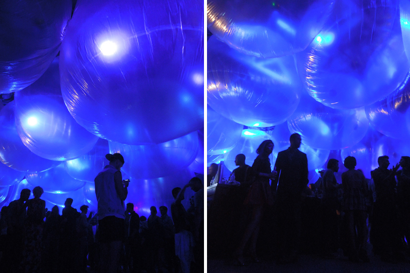 hidemi nishida studio floats giant bubbles over party in LA