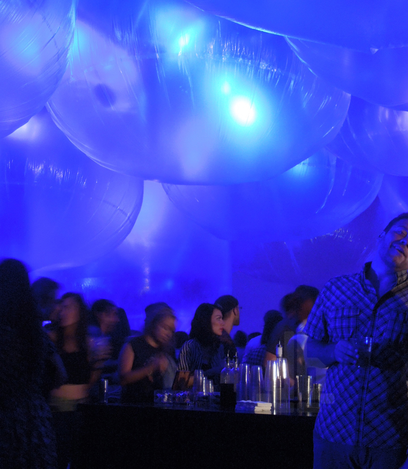 hidemi nishida studio floats giant bubbles over party in LA