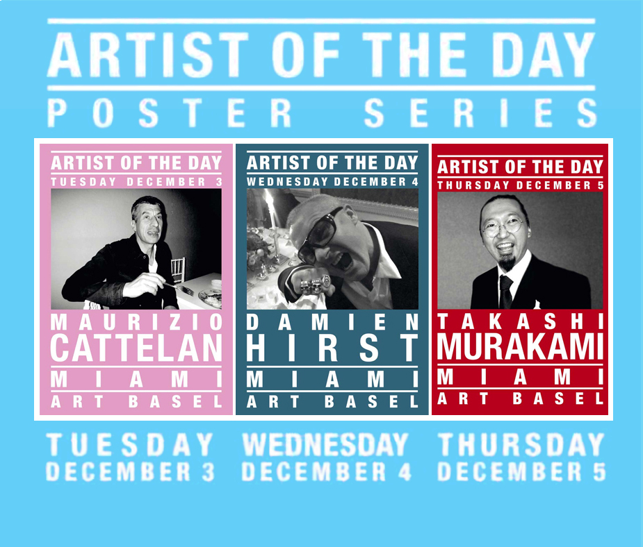 jean pigozzi and andre saraiva: artist of the day poster series