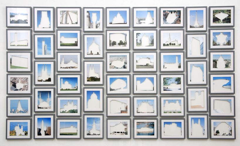 jose davila cuts-out landmark architecture and sculpture