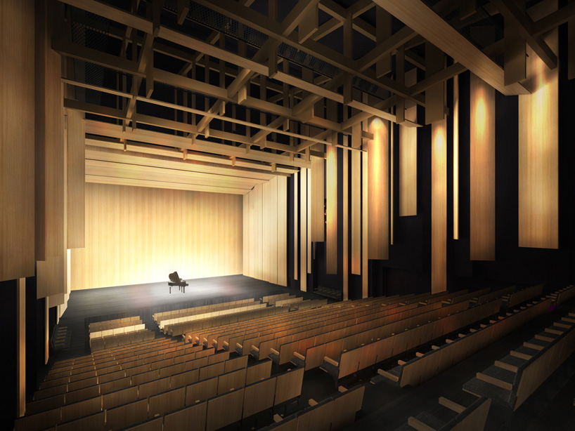 kengo kuma connects iiyama plaza cultural complex in japan